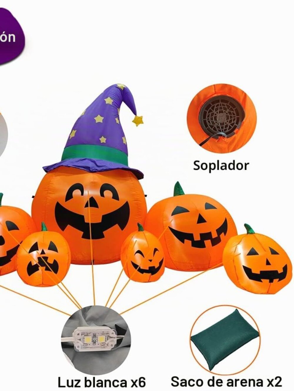 Poptrend Inflatable Halloween Decorations, 8.2ft Inflatable - Picture 5 of 7